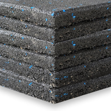 6PCS* 15mm  1Mx 1M Flooring Mat Bundle  Soft Rubber Gym Flooring Tiles Mats - Oli Joy Sports 