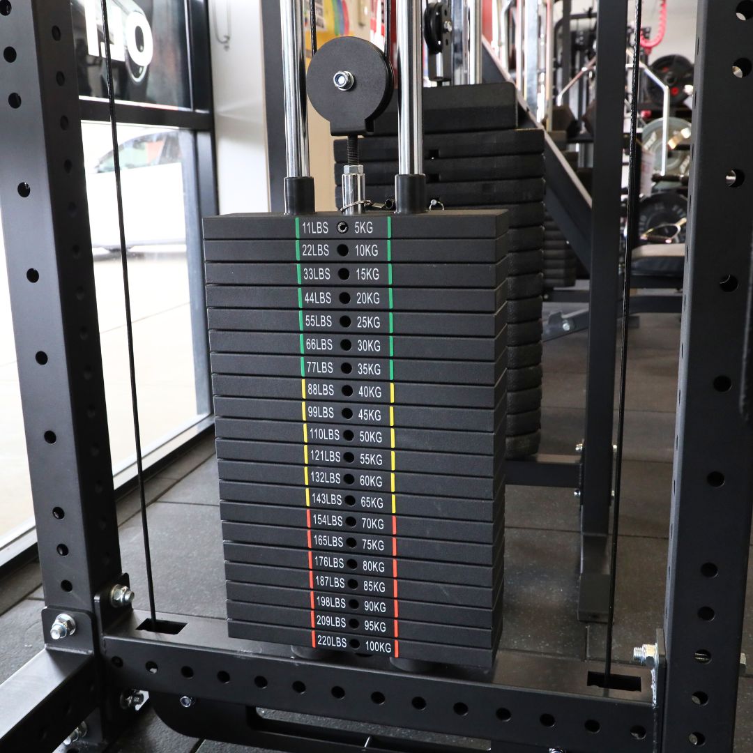Ultimate Multi function Power Rack Pin Loaded Cable System Modular Power Rack System - Oli Joy Sports 