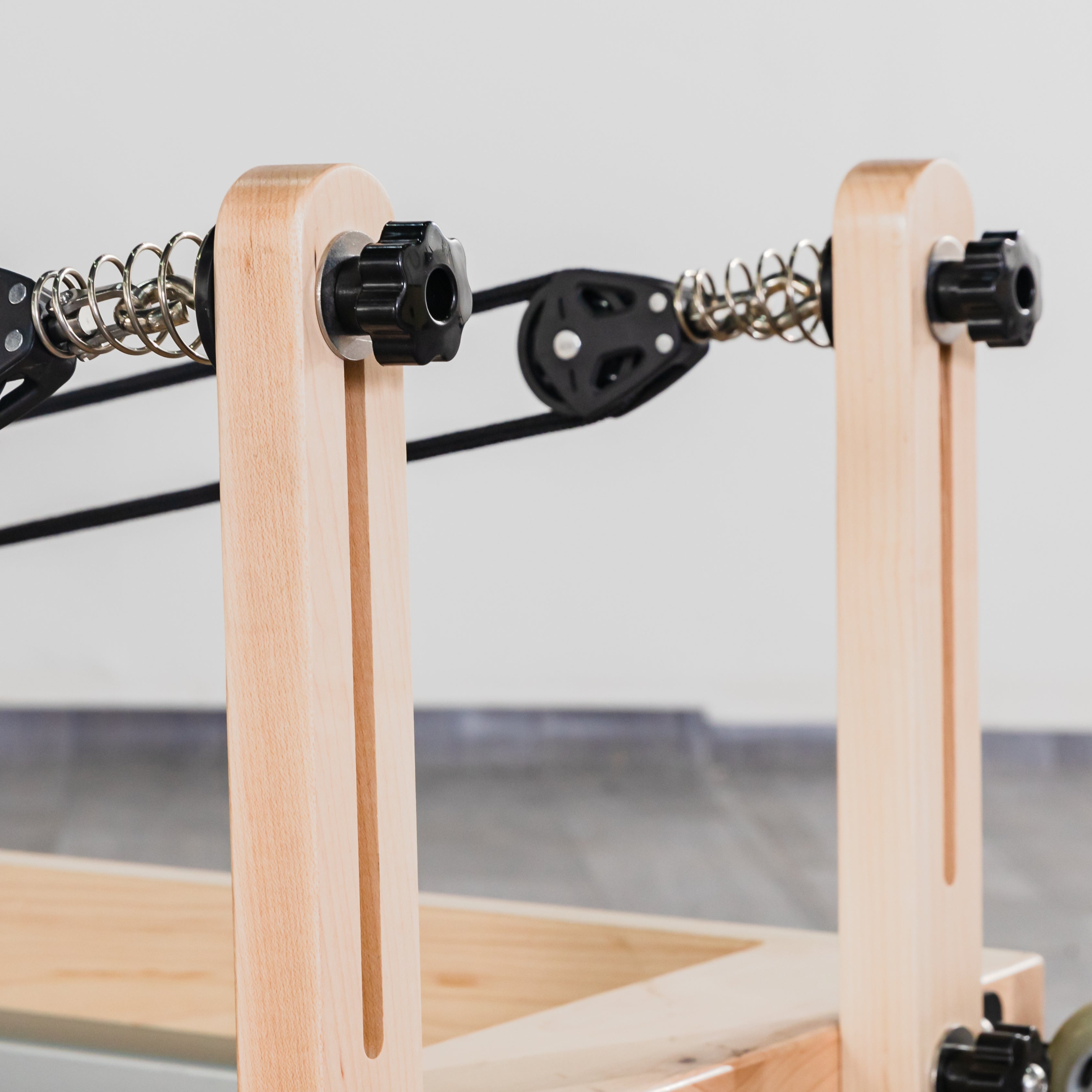 Foldable Pilates Reformer Oak Wood - Oli Joy Sports 