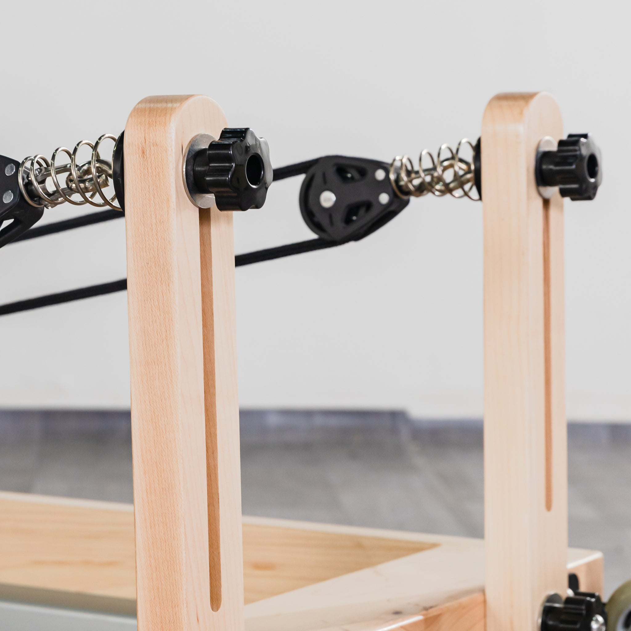 Foldable Pilates Reformer Oak Wood - Oli Joy Sports 