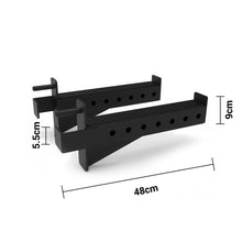 Load image into Gallery viewer, Preorder J Hooks Safety Bar (Pair) for Half Cage – 2.0mm Modular Power Rack System
