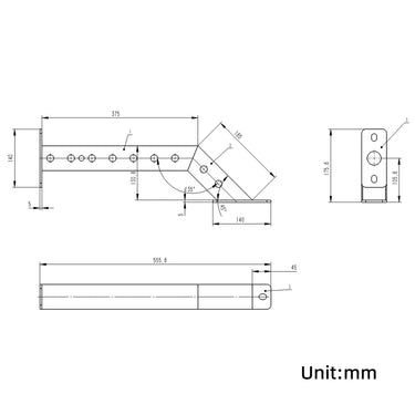 A Pair Front Base Leg 2.0mm Modular Power Rack System
