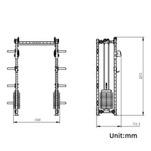Load image into Gallery viewer, Crossover Pin-Loaded Stack System 2.0mm Modular Power Rack System
