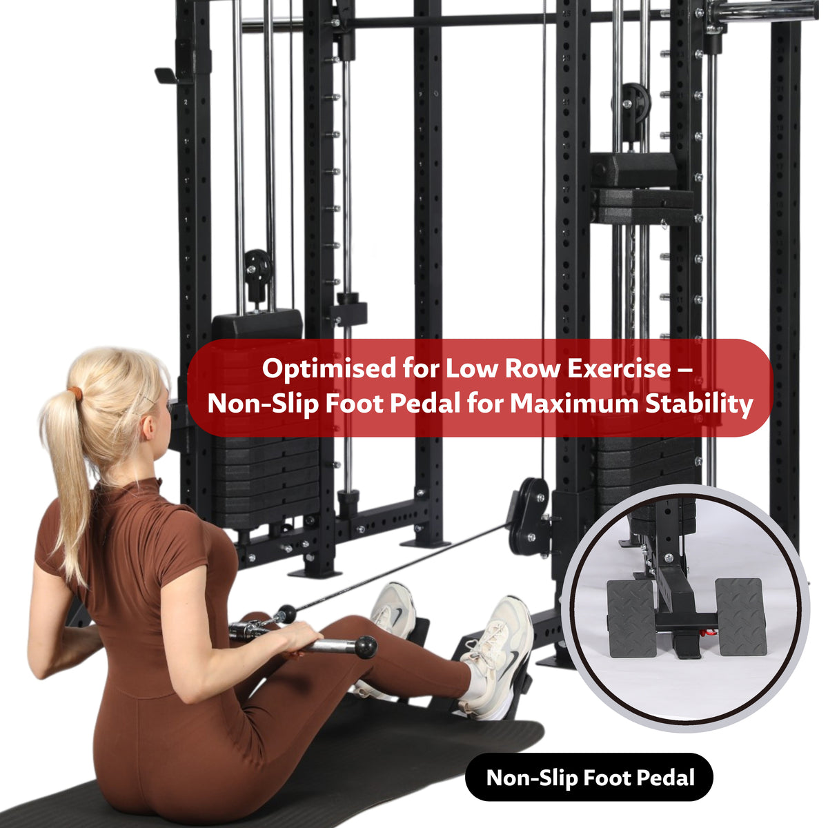 OLI JOY All-in-One Pin-Loaded Smith Machine Functional Trainer