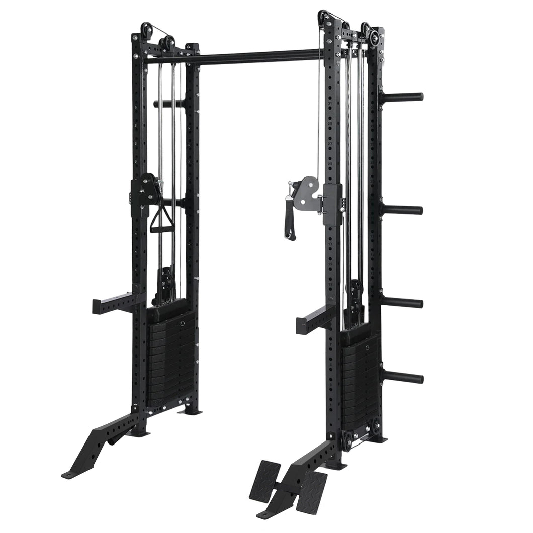 Half Cage Cable Crossover Pin-Loaded System Functional Extendable Trainer