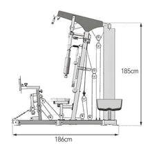 Load image into Gallery viewer, Lat Pulldown, Shoulder &amp; Chest &amp; Leg Press with High-Low Rowing Multi-Functional-Station – Pin Loaded
