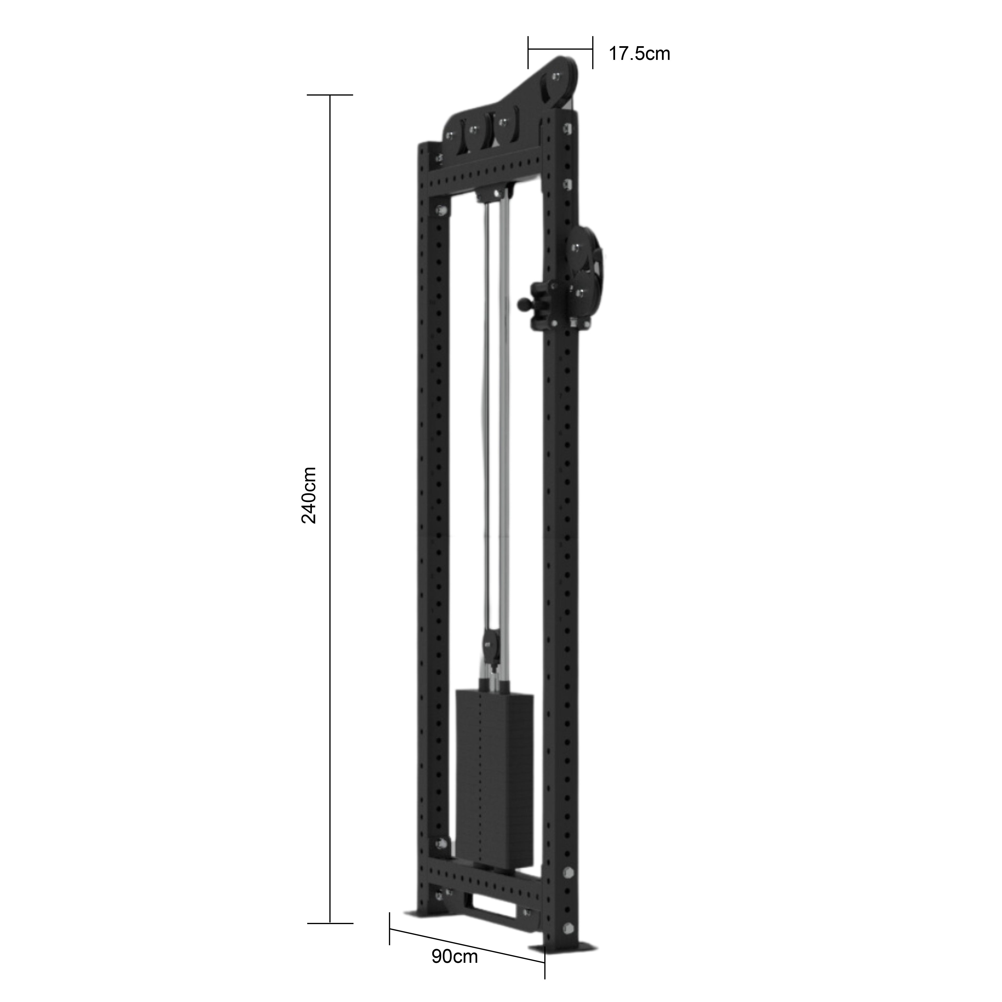 DualMax Power Rack Modular Power Rack System Pin Loaded Cable System - Oli Joy Sports 