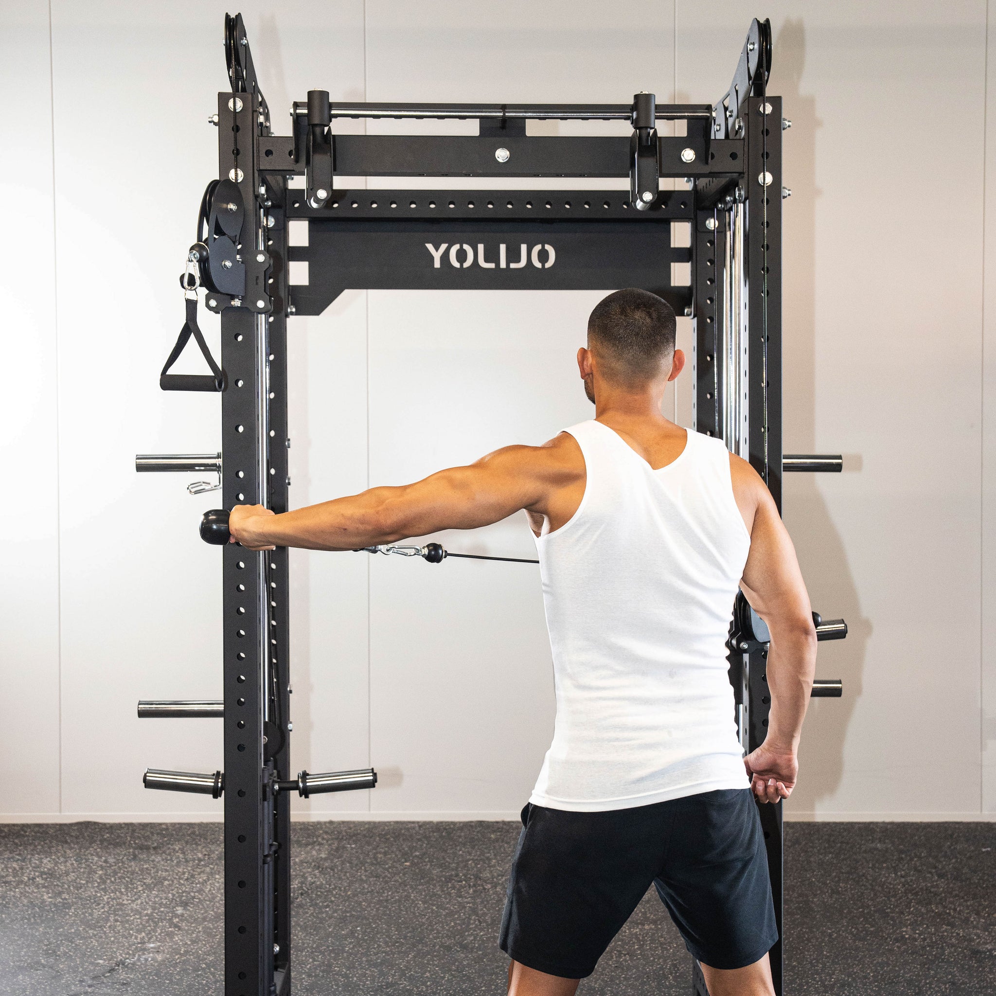 Crossover Plate Load System Modular Power Rack System - Oli Joy Sports 