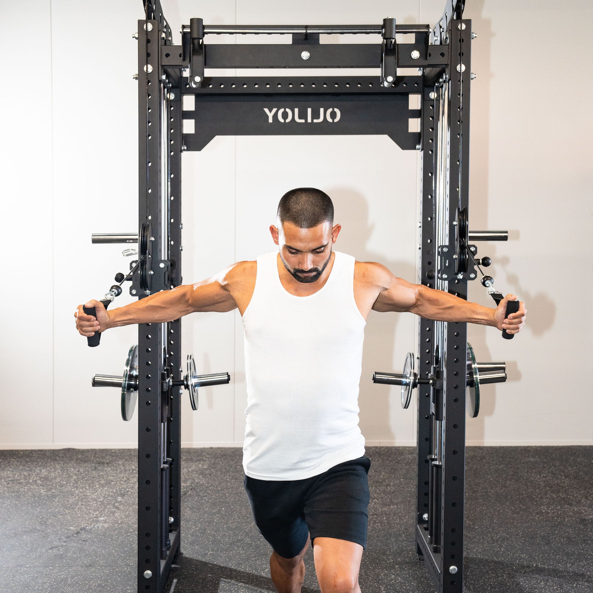 Crossover Plate Load System Modular Power Rack System - Oli Joy Sports 