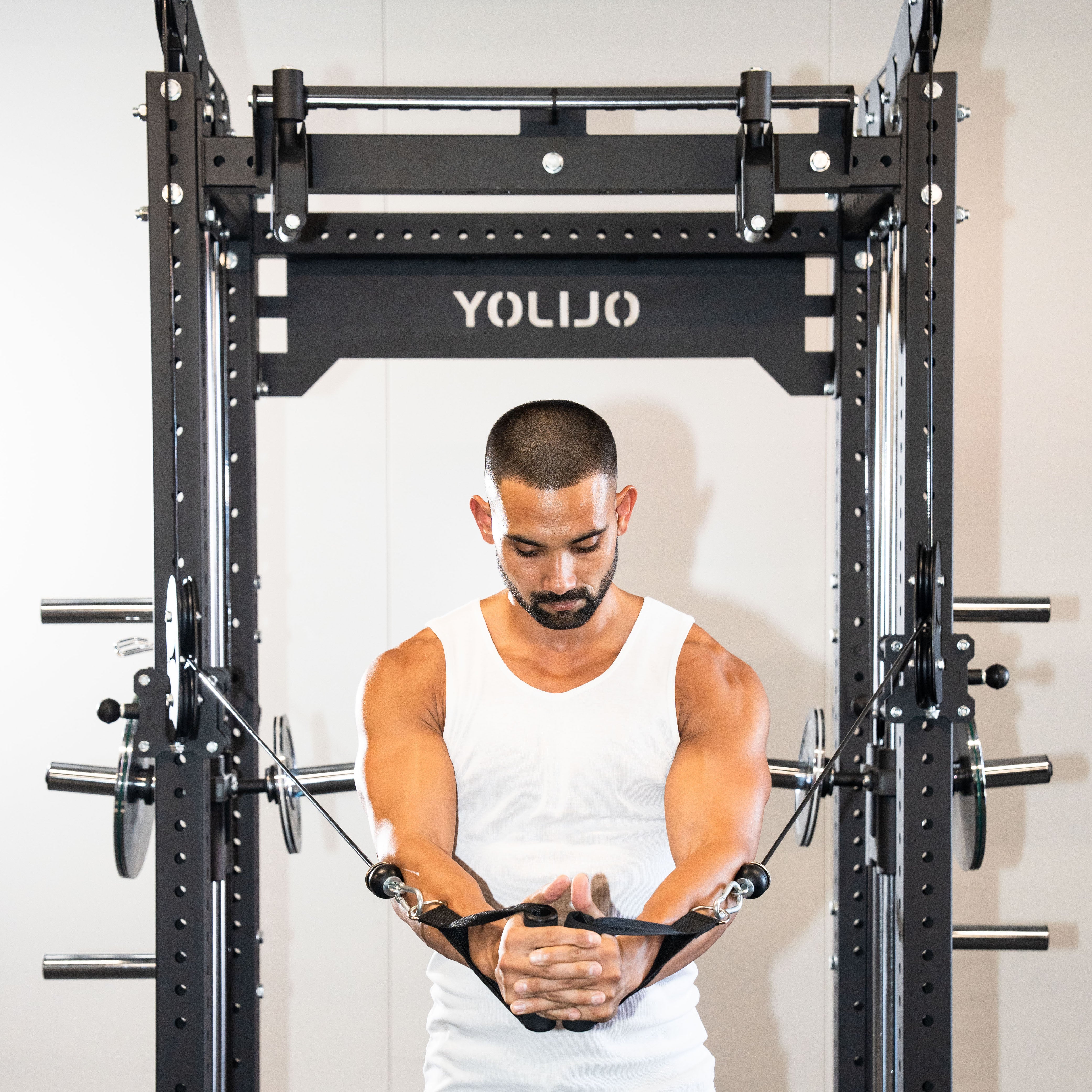 Crossover Plate Load System Modular Power Rack System - Oli Joy Sports 
