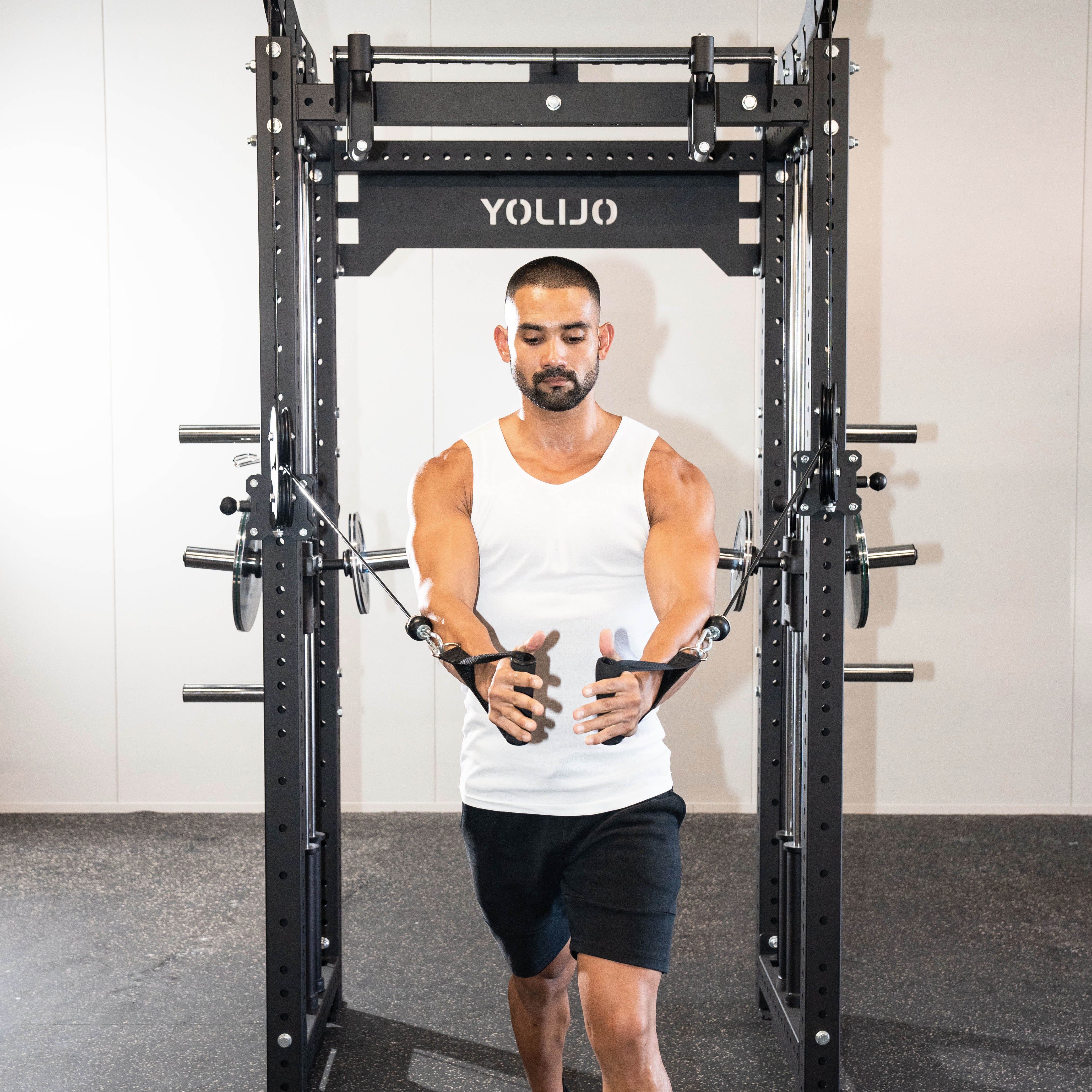 Crossover Plate Load System Modular Power Rack System - Oli Joy Sports 