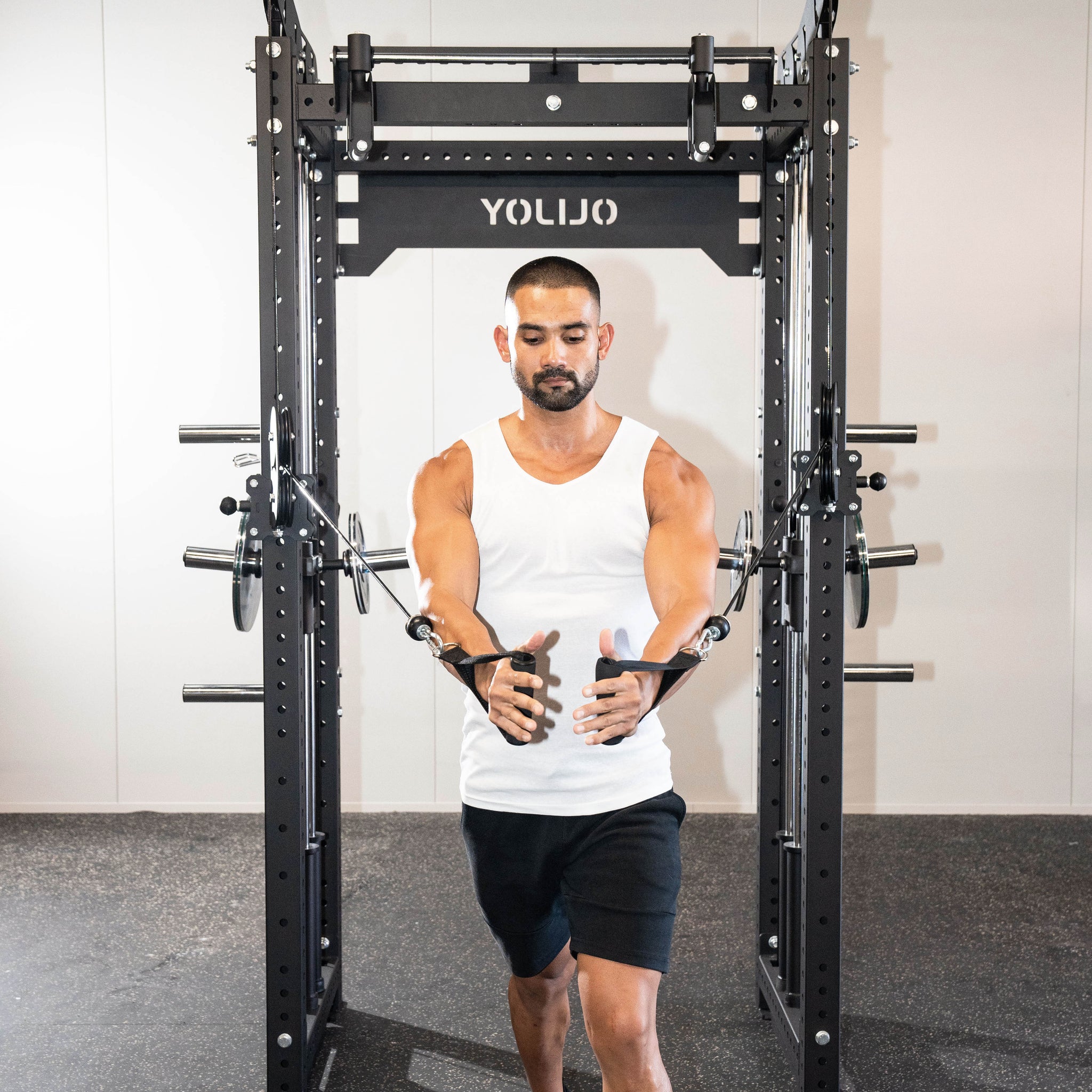 Crossover Plate Load System Modular Power Rack System - Oli Joy Sports 