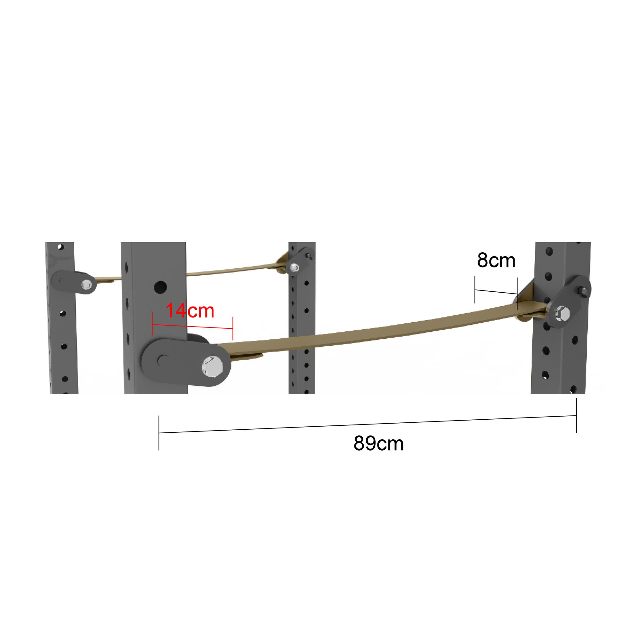 Safety Squat Belt Pair Modular Power Rack System - Oli Joy Sports 