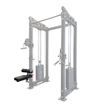 Load image into Gallery viewer, 3.0mm  Power Rack Bundle with Single Cable Station, Lat Pulldown Seat &amp; 105kg Cast Iron Plates for Strength Training
