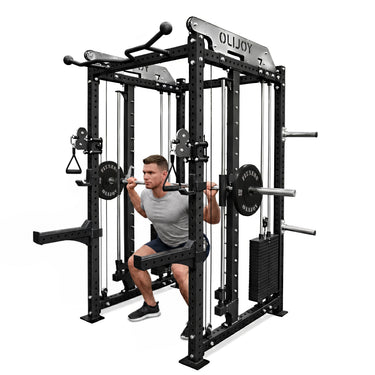 OLI JOY Commercial 3.0mm Dual Stack Smith Machine Functional Trainer