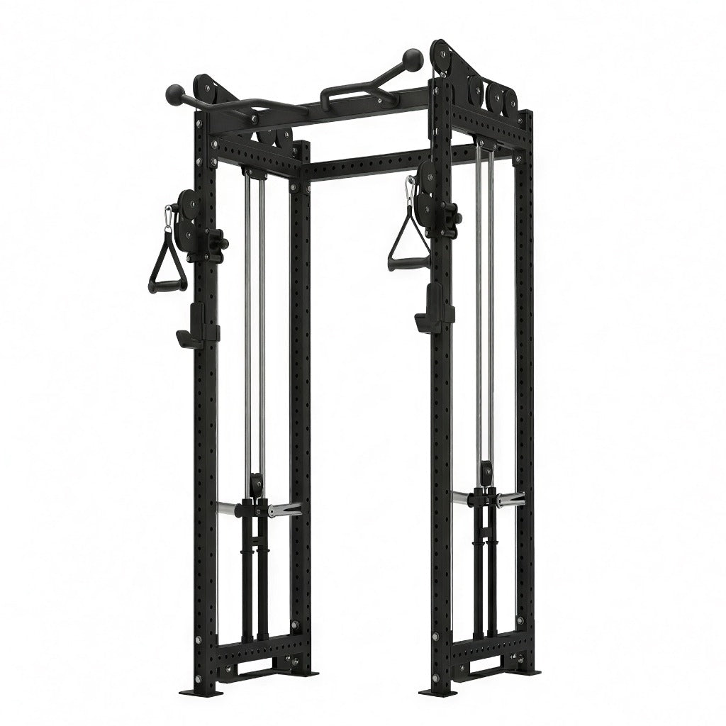 Preorder Ultimate 3.0mm Cable Crossover plate load & Free Weight Training System（100kg black bumper plates weights）