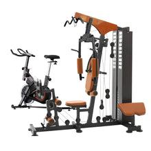 Load image into Gallery viewer, Multi-Functional-Station – Pin Loaded Spin Bike Cardio Bundle
