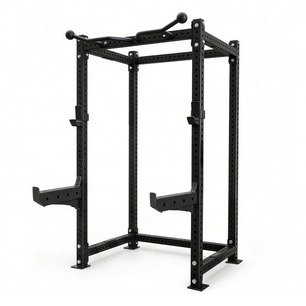 Oli Joy Full Cage Power Rack with Safety Arms, 100kg Plates & Bench Bundle