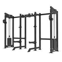 Load image into Gallery viewer, DualMax Power Rack Modular Power Rack System Pin Loaded Cable System with Adjustable Chin Up Bar
