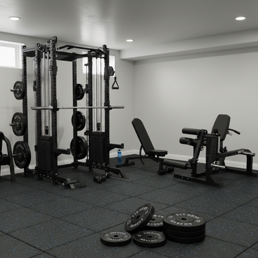Oli Joy 8019 Ultimate Strength Bundle – All-in-One Smith Machine with 140 kg Stacks, 150 kg Plates, Leg Machine & Mat