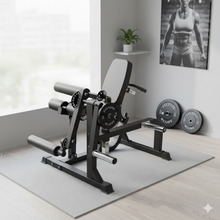 Load image into Gallery viewer, Oli Joy 5360 Leg Extension &amp; Curl Bundle – Lower Body Strength System with 100 kg Olympic Bumper Plates
