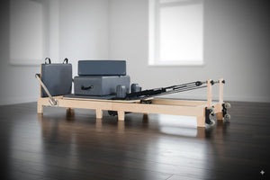 Foldable Pilates Reformer — Oak Wood (Home-Friendly / Studio-Capable)