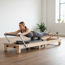 Load image into Gallery viewer, Foldable Pilates Reformer — Oak Wood (Home-Friendly / Studio-Capable)
