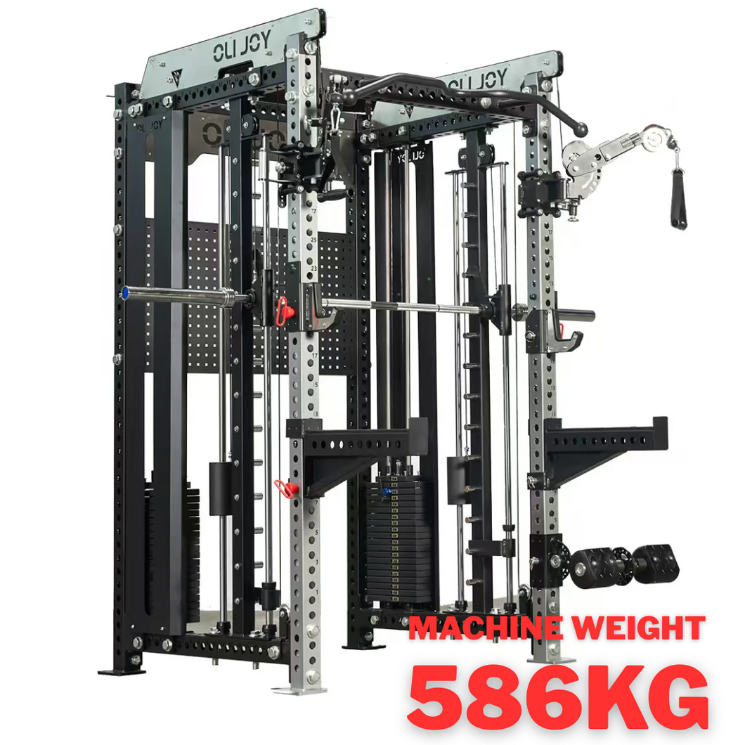All-in-One Smith Machine Cable Crossover – Pin-Loaded Strength Trainer for Home & Commercial Gym
