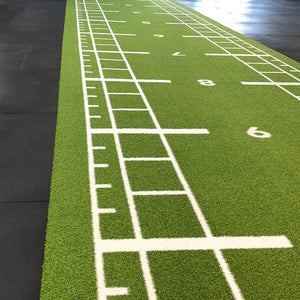 10m x 2m Green Turf Sled Track (with Distance Markings)