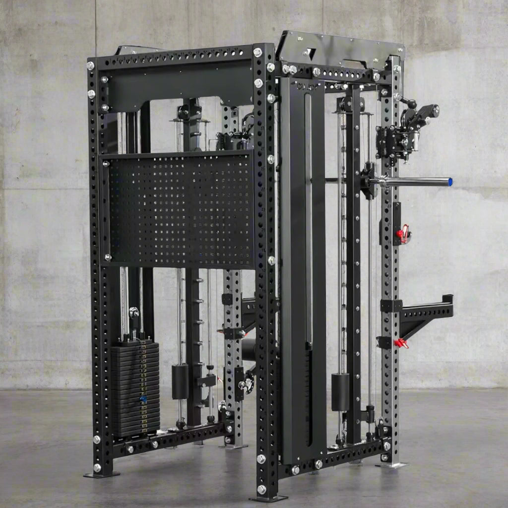 All-in-One Smith Machine Cable Crossover – Pin-Loaded Strength Trainer for Home & Commercial Gym