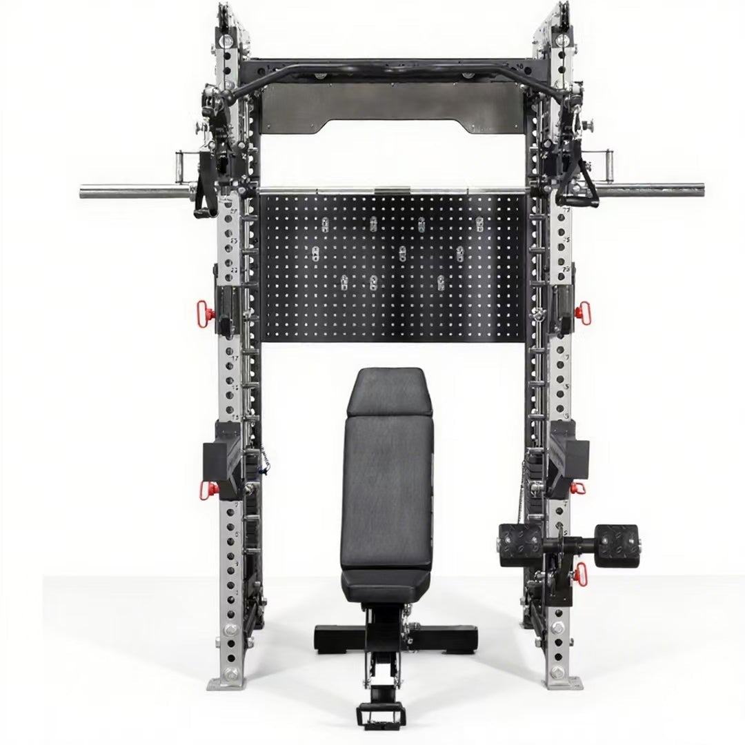All-in-One Smith Machine Cable Crossover – Pin-Loaded Strength Trainer for Home & Commercial Gym