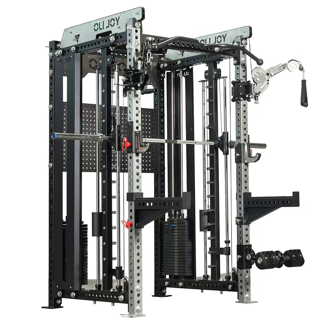 All-in-One Smith Machine Cable Crossover – Pin-Loaded Strength Trainer for Home & Commercial Gym