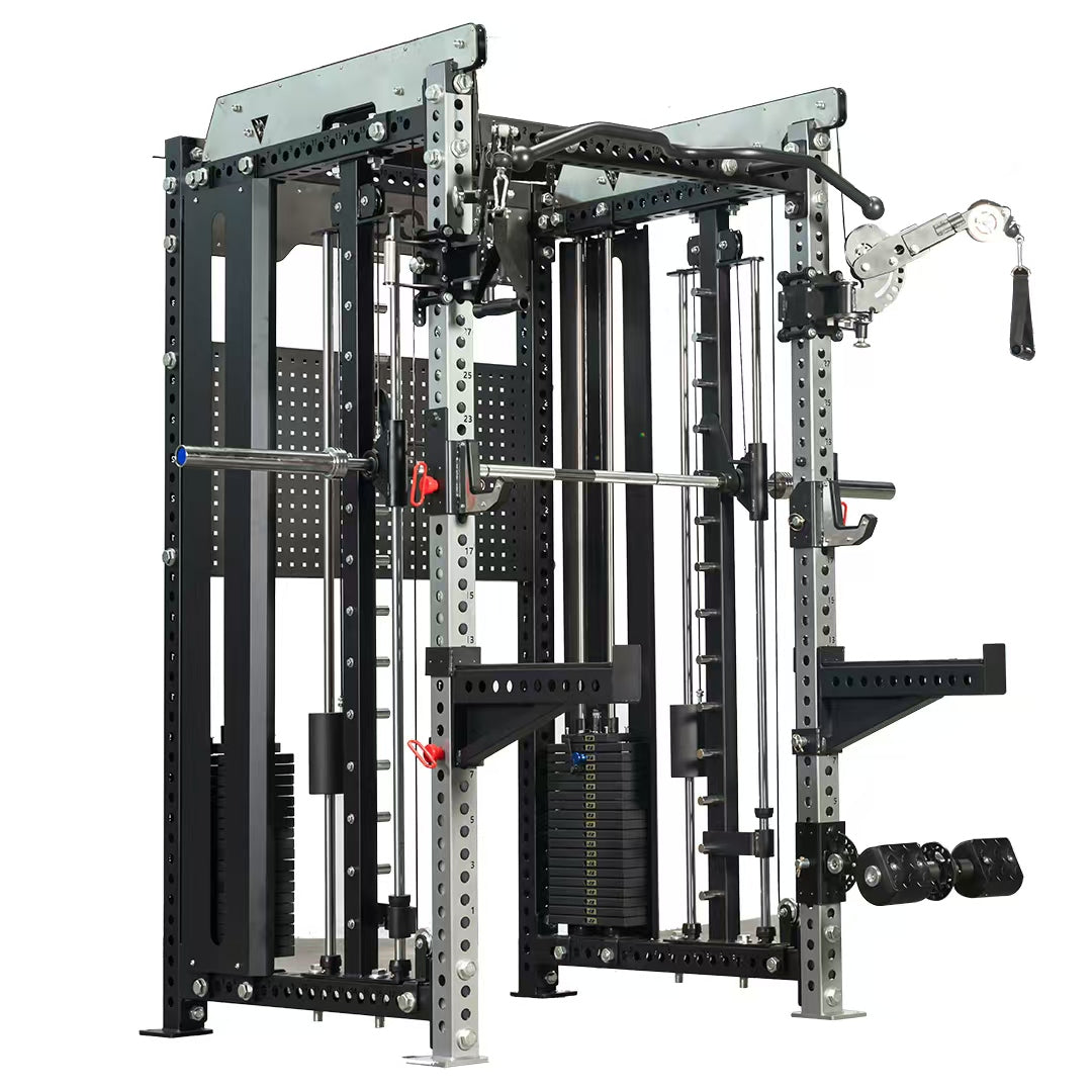 All-in-One Smith Machine Cable Crossover – Pin-Loaded Strength Trainer for Home & Commercial Gym