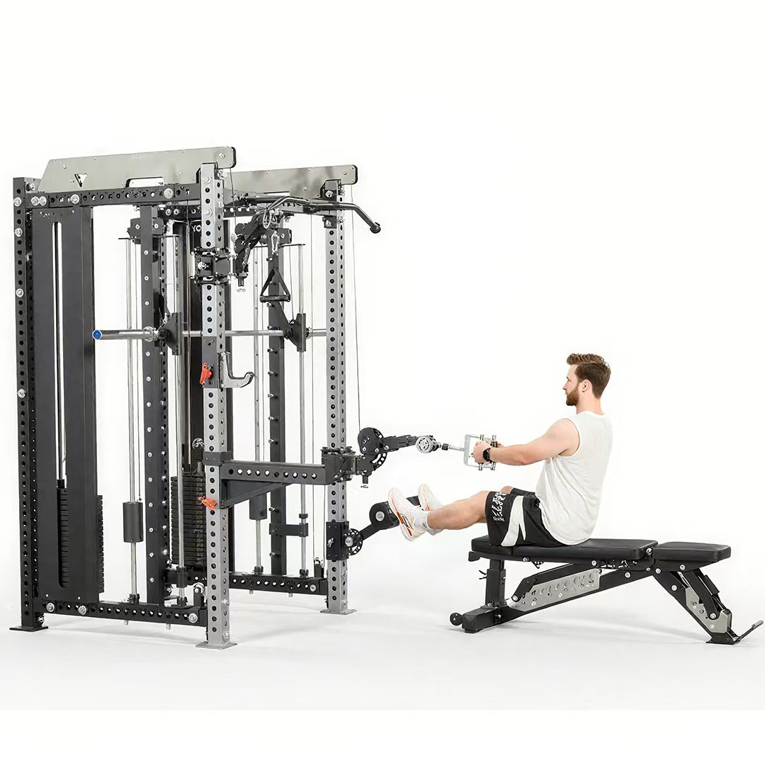 All-in-One Smith Machine Cable Crossover – Pin-Loaded Strength Trainer for Home & Commercial Gym