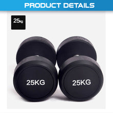 Load image into Gallery viewer, 2.5KG-40KG Commercial Grade Round Rubber Dumbbells
