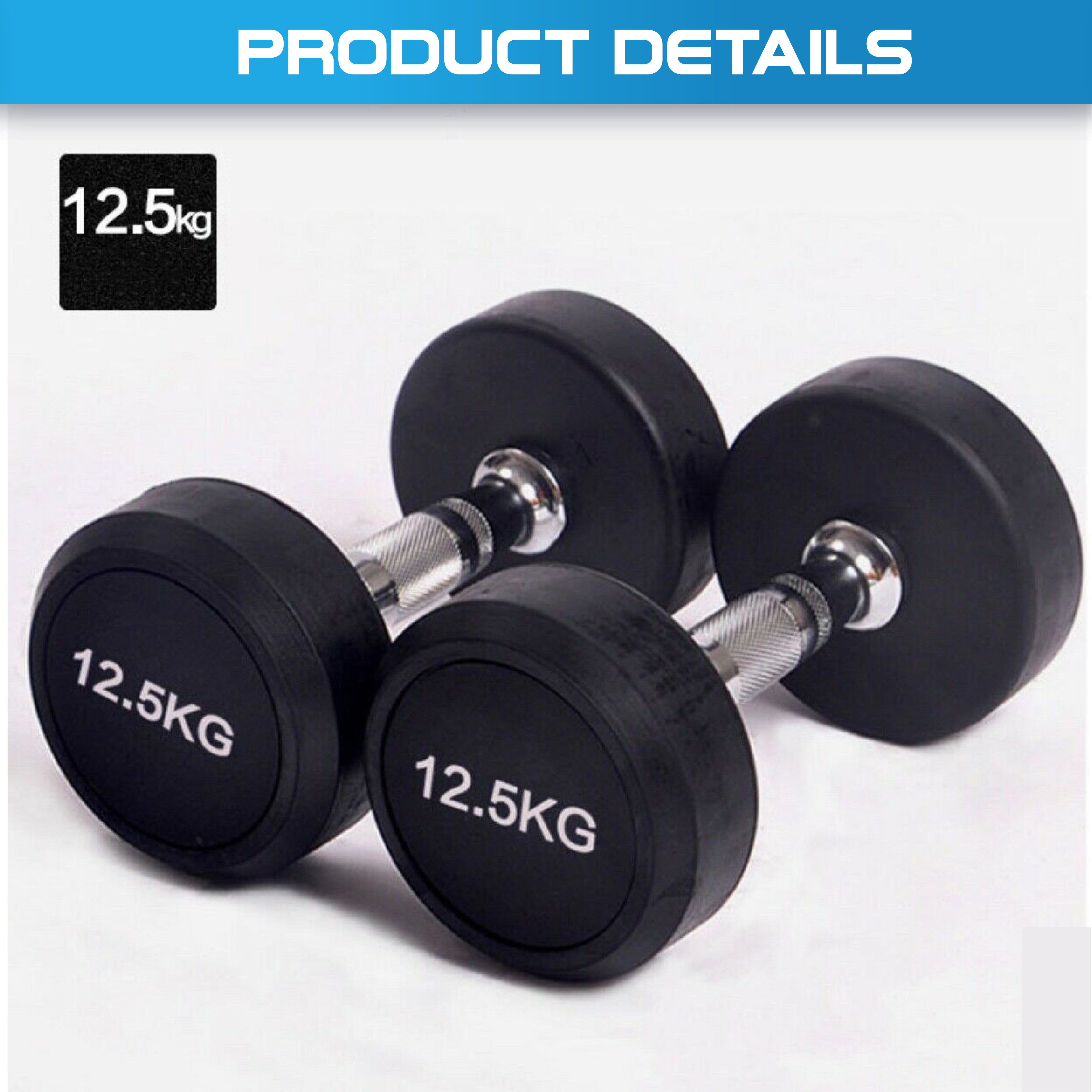 135KG Round Dumbbell Bundle with Rack, Bench & Floor Mat – Home Gym Strength Training Set