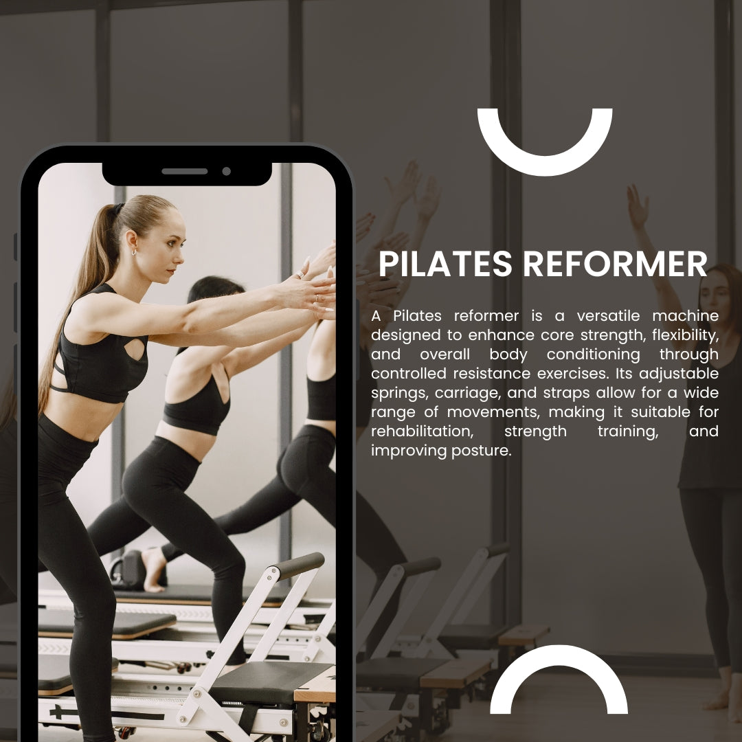 Premium Spring Aluminium Alloy Frame Pilates Reformer Machine - Oli Joy Sports 
