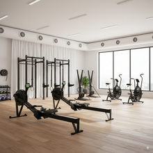 Load image into Gallery viewer, Air Resistance Rowing Machine, Ski Trainer &amp; Heavy-Duty Air Bike – Complete Cardio Home &amp; Commercial Gym Bundle
