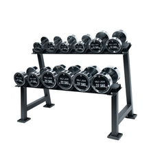 Load image into Gallery viewer, 2.5kg to 27.5kg Chrome Round Dumbbell &amp; Storage Rack (6 pairs - 180kg)
