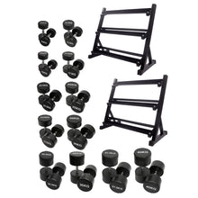 Load image into Gallery viewer, 10kg to 40kg Hex Dumbbell &amp; Premium Quality Storage Rack Bundle (12 pairs 610kg)
