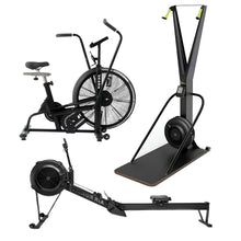 Load image into Gallery viewer, Air Resistance Rowing Machine, Ski Trainer &amp; Heavy-Duty Air Bike – Complete Cardio Home &amp; Commercial Gym Bundle
