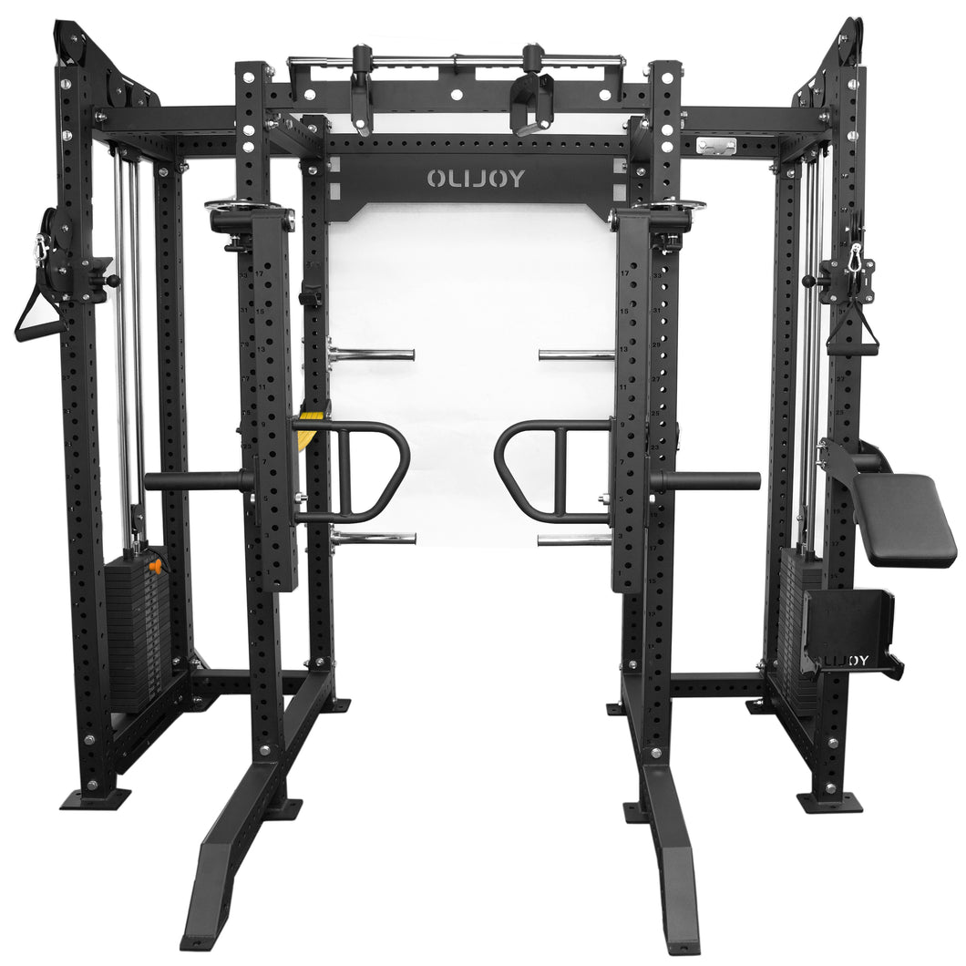 Ultimate Multi function Power Rack Pin Loaded Cable System Modular Power Rack System