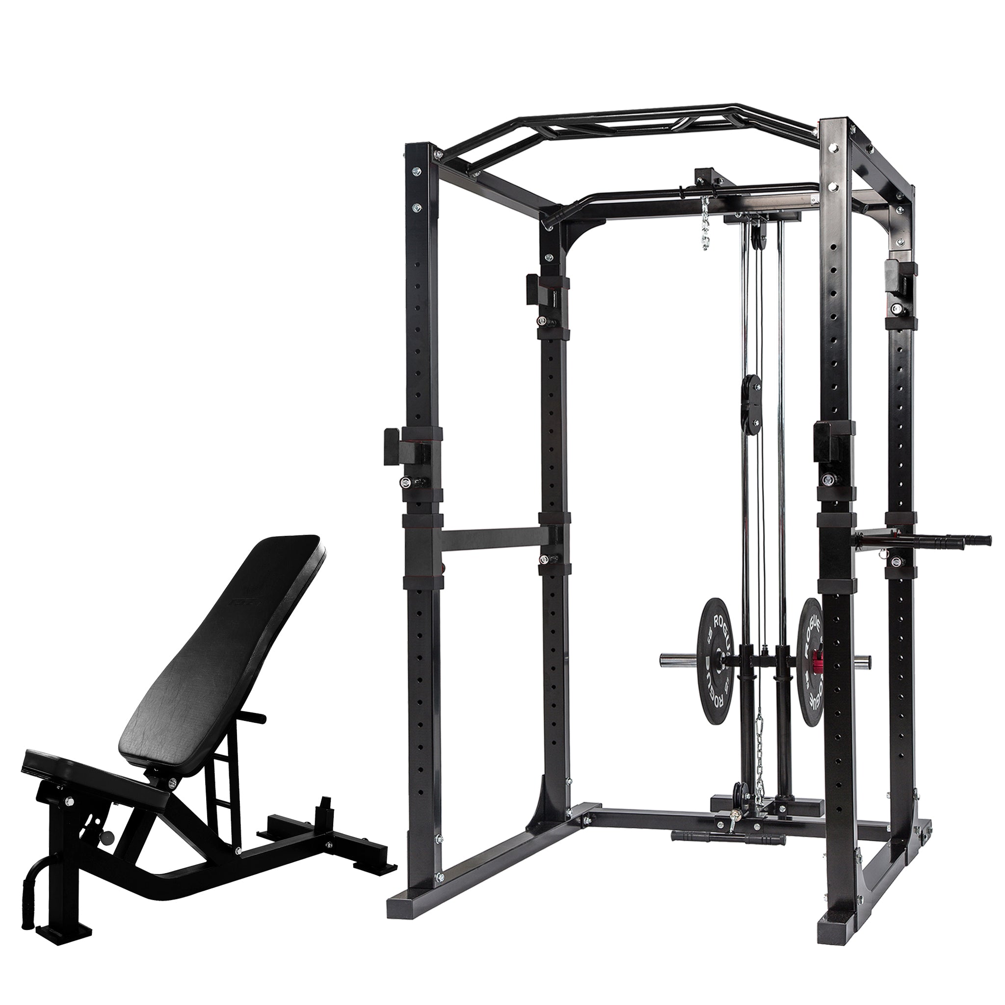 Power Rack Bundle - Power Rack & Bench - Oli Joy Sports 