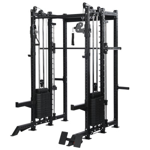 All-in-One Smith Machine + Cable Crossover with 70KG stacks– 2.0mm Modular Power Rack System
