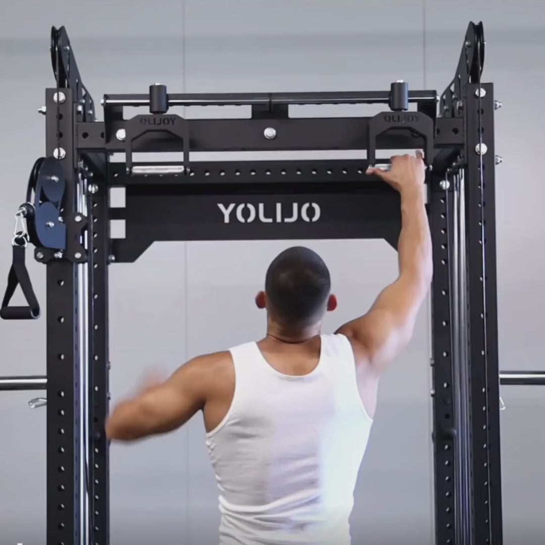 Ultimate Multi function Power Rack Pin Loaded Cable System Modular Power Rack System