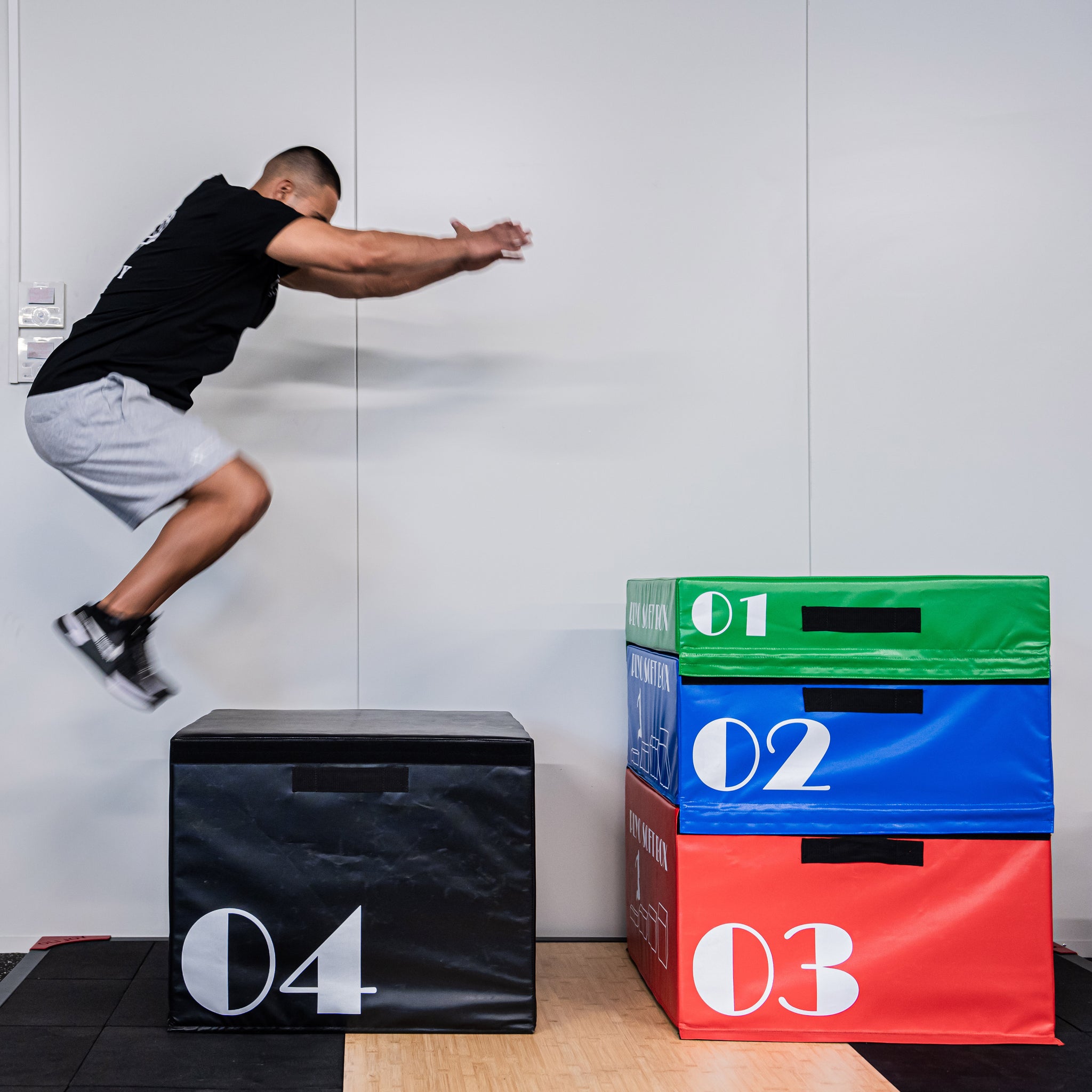 Plyometric Box Soft Foam 4 Sizes Option - Oli Joy Sports 