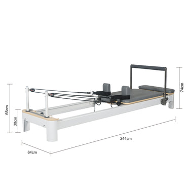 Premium Spring Aluminium Alloy Frame Pilates Reformer Machine - Oli Joy Sports 