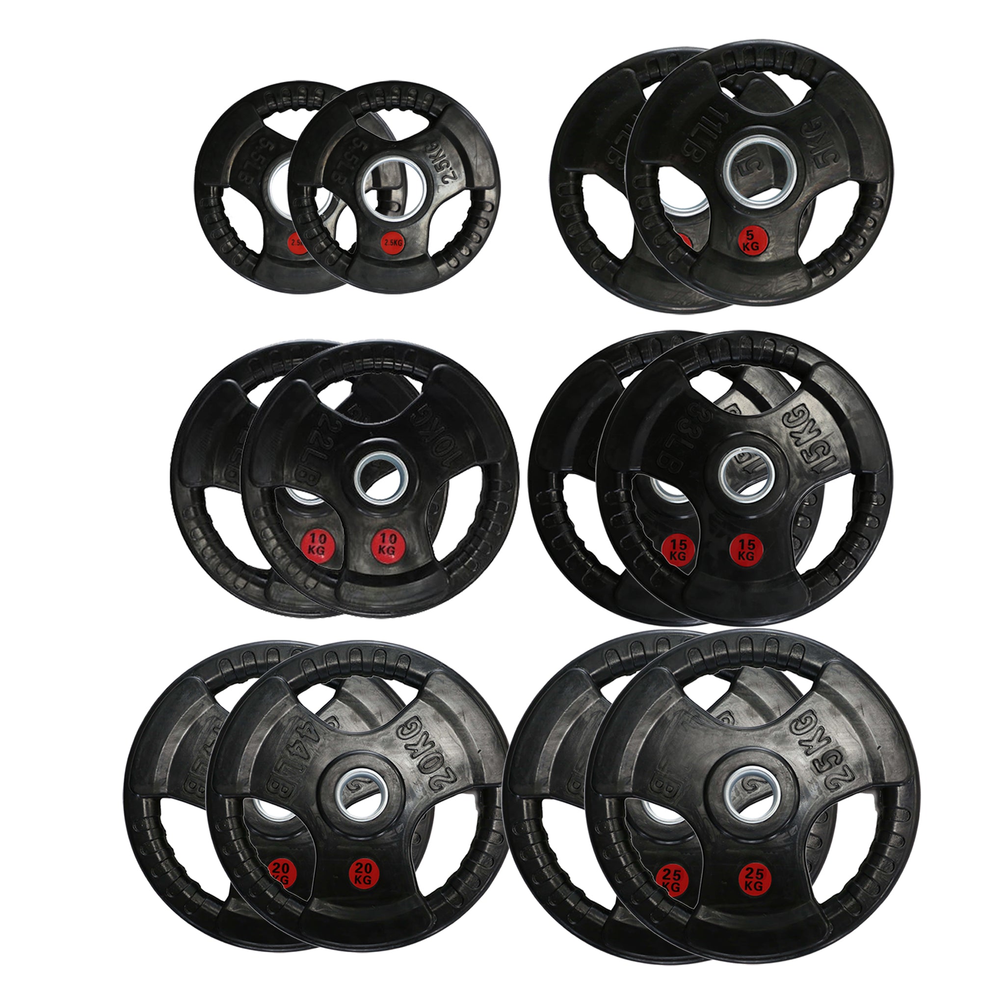 155kg Olympic Weight Plates & Barbell Bundle (2.2m bar) - Oli Joy Sports 