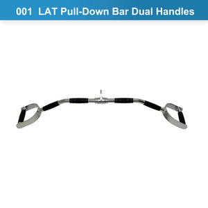 LAT Pull-Down Bar Dual Handles Cable Attachment