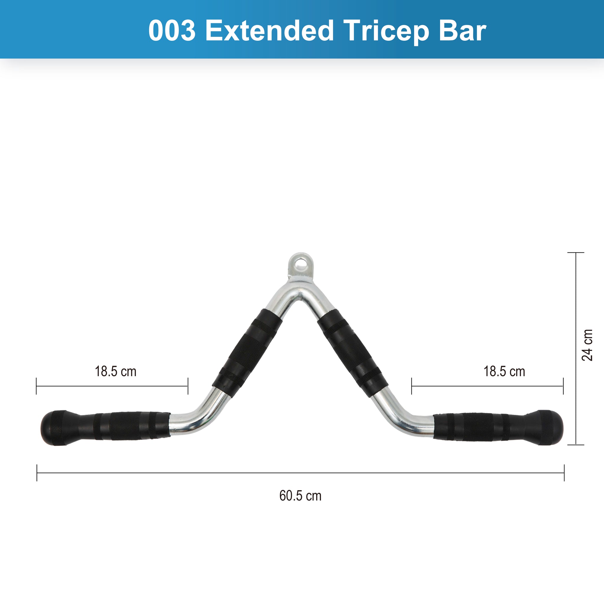 Extended Tricep Bar Cable Attachment - Oli Joy Sports 